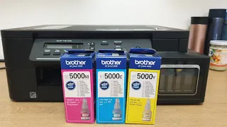 เติมหมึกสี เครื่องพิมพ์ Brothor DCP-T510W