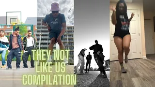 They Not Like Us Dance Challenge Compilation #kendricklamar