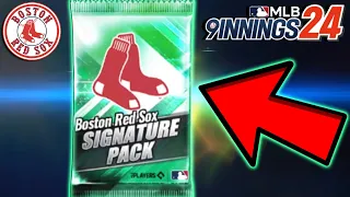 MLB 9 Innings 24 - RED SOX TEAM SIGNATURE PACK OPENING!!!