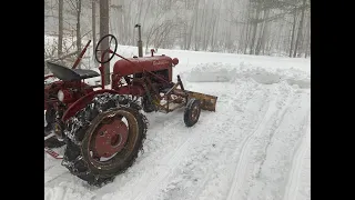 1940s Farmall Cub - Snow Plow Install