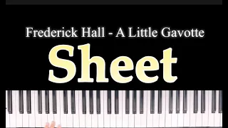 🎼F. Hall - A Little Gavotte 🎵Sheet Score Piano🎹