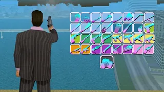 All Weapons and Sounds in GTA Vice City in 53 Seconds