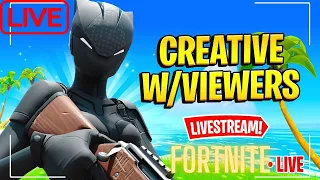 🔴LIVE FORTNITE W/VIEWERS CREATIVE & BR