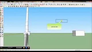 How to create a 3D Wind Turbine in Sketchup.