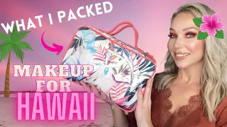 My TRAVEL MAKEUP BAG / What I Packed for Hawaii 2021/ Makeup I trust