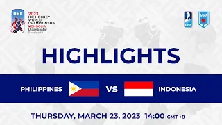 Highlights | 2023 IIHF Ice hockey World Championship | PHL vs IDN, Game 1