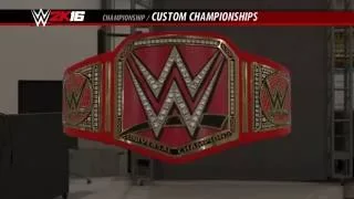 WWE 2K16: HOW TO MAKE THE WWE UNIVERSAL CHAMPIONSHIP!