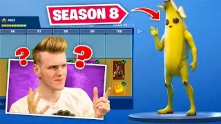 *NEW* SEASON 8 BATTLEPASS In Fortnite (100% UNLOCKED)