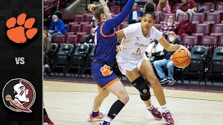 Clemson vs. Florida State Women's Basketball Highlights (2021-22)