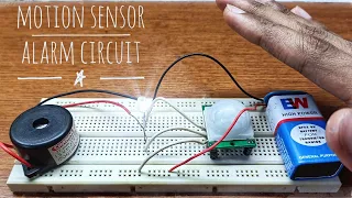 How to make a Motion Detector Security Alarm System on a Breadboard | Simple Electronics Project 🚨