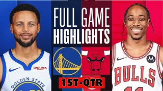 Chicago Bulls vs Golden State Warriors Highlights 1st-QTR HD | January 12 | 2023–24 NBA season