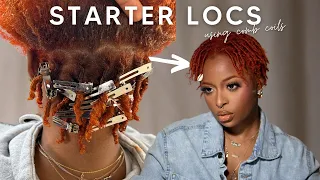 Getting starter locs done by a loctitian (comb coil method)