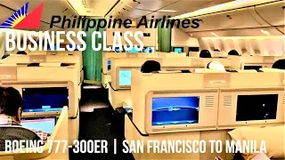 PHILIPPINE AIRLINES BUSINESS CLASS BOEING 777-300ER SFO-MNL