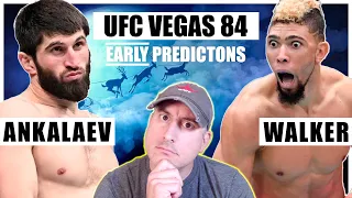 EARLY: UFC Vegas 84: Ankalaev vs. Walker 2 FULL CARD Predictions and Bets