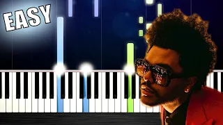 The Weeknd - Blinding Lights - EASY Piano Tutorial by PlutaX