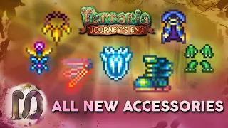 ALL NEW ACCESSORIES / WINGS in Terraria 1.4 Journey's End - How to Get/ Craft All New Accessories