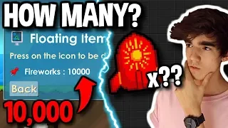 HOW MANY SUPER FIREWORKS = 10,000 FIREWORKS?? | Growtopia