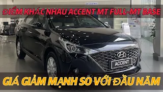 Giá xe Hyundai Accent MT 2023 | So sánh Accent số sàn bản đủ khác gì so với bản thiếu