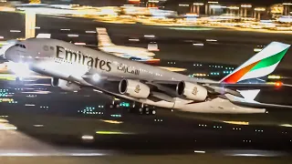 30 LATE NIGHT TAKEOFFS from UP CLOSE | 747 777 787 A330 A340 A380 | Sydney Airport Plane Spotting