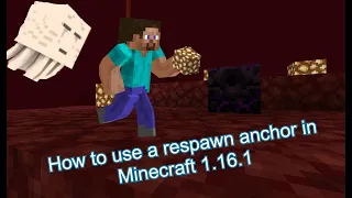 How to use a respawn anchor in Minecraft! (1.16.1)