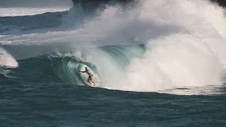Kelly Slater surfing in Java, Indonesia