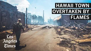 Up close views of Hawaii town overtaken by flames