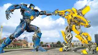 Transformer The Last Knight - Bumblebee vs Jaeger Gipsy Final Fight | Paramount Pictures [HD]