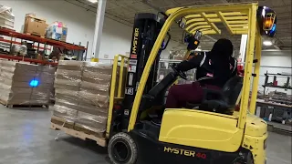 Woman’s First Time On Forklift (Training by Forklift Joe)