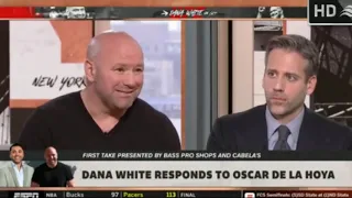 FIRST TAKE ON ESPN   Stephen A  Smith on Dana White responds to Oscar De La Hoya