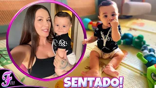 MEU FILHO ESTÁ SENTANDO SOZINHO ! 😍- Fran Japa