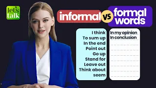 Business English - Informal VS Formal English Words | ✍️ English Writing Skills