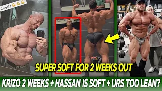 Hassan Mostafa VERY SOFT 2 WEEKS OUT + Krizo is SHREDDED + Urs Kalecinski TOO LEAN FOR OFF SEASON?