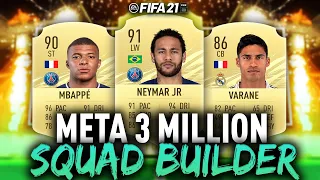 MOST META 3 MILLION COIN SQUAD BUILDER ON FIFA 21!! (5* SKILL MOVES)