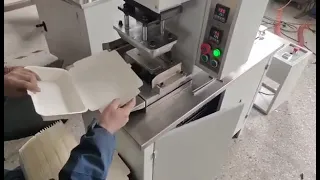 semi automatic paper lunch box machine