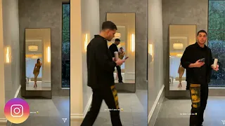 Kendall Jenner taking a mirror shot then suddenly interrupted by this guy