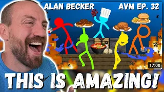 THIS IS AMAZING! Alan Becker The Chef - Animation vs. Minecraft Shorts Ep 32 (FIRST REACTION!)