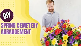 How To Make a Spring Mix Cemetery Saddle Arrangement (2024)