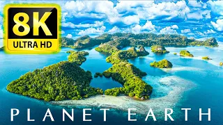 GREAT PLAN EARTH 8K ULTRA HD - Best Places with Relaxing Music 8K TV