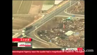 Tsunami blankets Japan coast