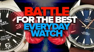The BATTLE For the BEST Everyday Watch: OMEGA Aqua Terra vs. ROLEX Explorer Review