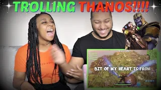 Azerrz "BLACK PANTHER vs. THANOS on FORTNITE! (Voice Troll)" REACTION!!!