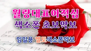 [월량대표아적심] 앨토색소폰연주 색소폰초보악보모음 색소폰쉬운악보모음 임일용색소폰악보 계이름악보1집 Saxophone cover/sheet