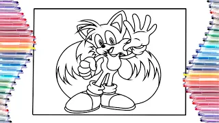 Tails coloring pages/ Tails art/ Elektronomia x Stahl xRUD - Caramel [NCS]