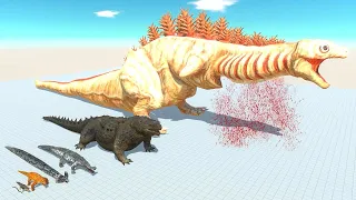 Reptiles ARBS of Evolution VS ALL Dinosaurs Jurassic - Animal Revolt Battle Simulator Update Videos