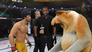 UFC4 Bruce Lee vs. King Monkey EA Sports UFC 4