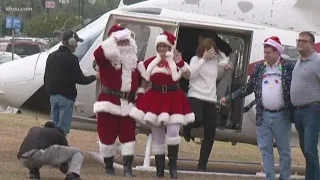 Santa takes helicopter to Northline Commons mall