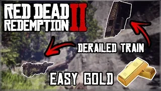 Red Dead Redemption 2 Derailed Train GOLD BARS - JEWELRY BAG PC/PS4/XBOX