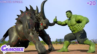23rd Century Future Technology VFX - Hulk vs Buffalo Monster War in Future World