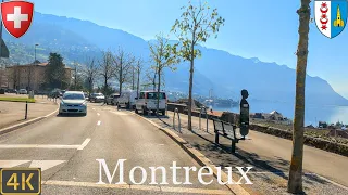 Driving Montreux Switzerland 🇨🇭 | 4K City Drive
