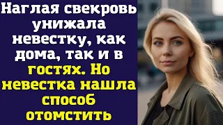 Наглая свекровь унижала невестку, как дома, так и в гостях. Но невестка нашла способ отомстить